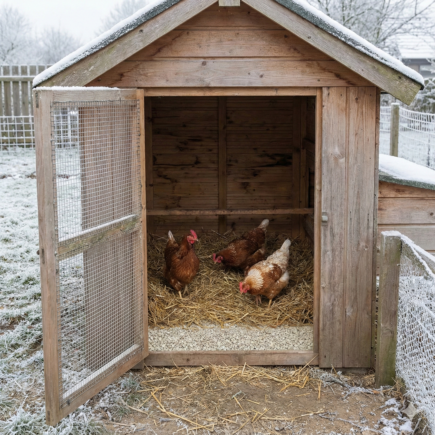 Keeping Chicken Coops Dry, Naturally
