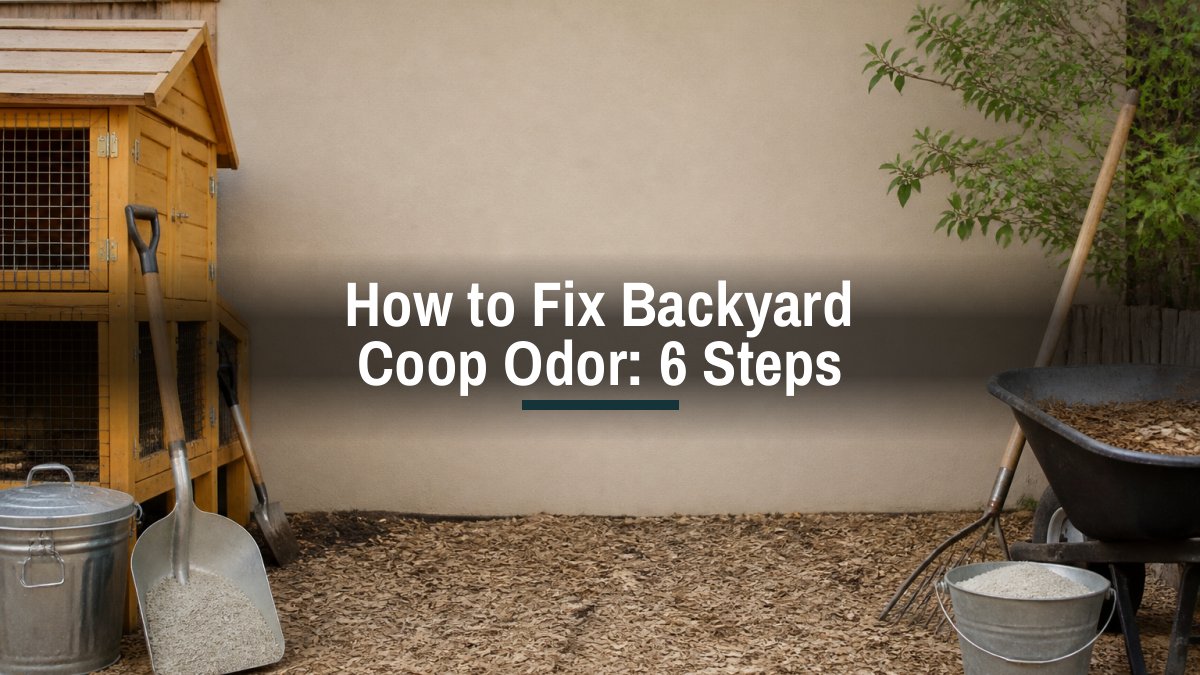 How to Fix Backyard Coop Odor: 6 Steps