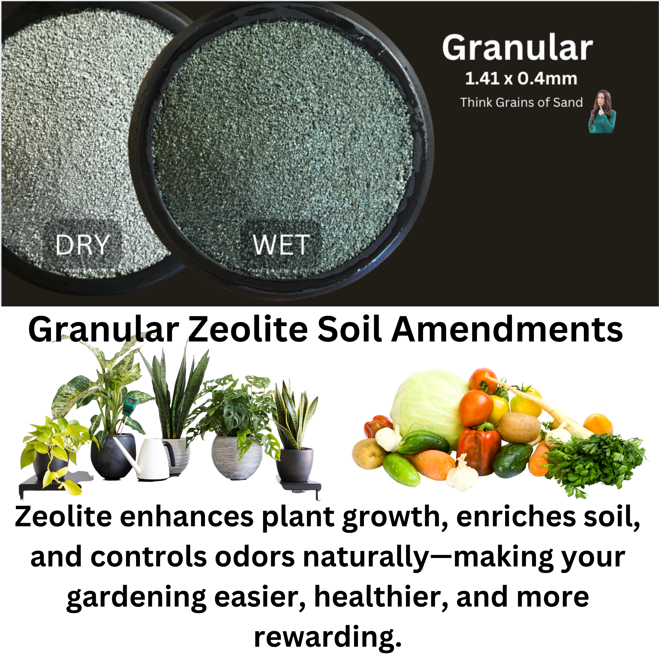 Zeolite Mineral Lava Rocks (Granular)